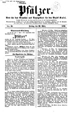 Pfälzer Freitag 29. März 1872