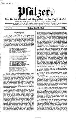 Pfälzer Freitag 10. Mai 1872