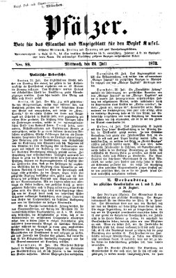 Pfälzer Mittwoch 24. Juli 1872