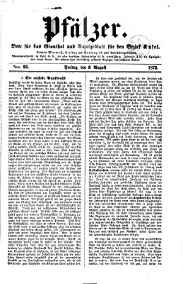 Pfälzer Freitag 9. August 1872