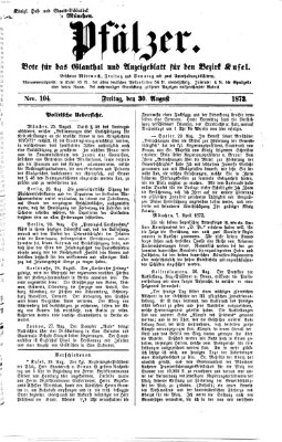 Pfälzer Freitag 30. August 1872