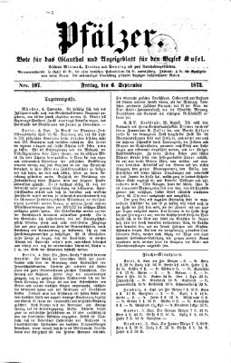 Pfälzer Freitag 6. September 1872