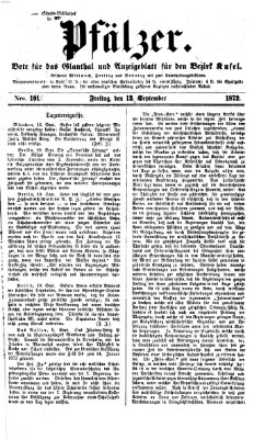 Pfälzer Freitag 13. September 1872