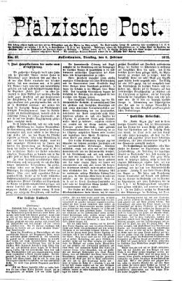 Pfälzische Post Dienstag 6. Februar 1872