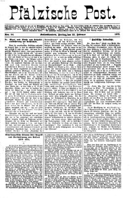 Pfälzische Post Freitag 23. Februar 1872