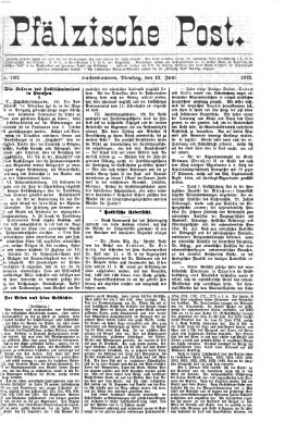 Pfälzische Post Dienstag 18. Juni 1872