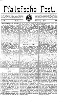 Pfälzische Post Donnerstag 4. Juli 1872