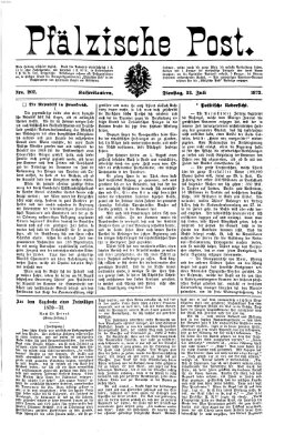 Pfälzische Post Dienstag 23. Juli 1872