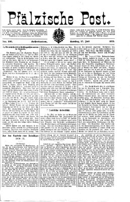 Pfälzische Post Samstag 27. Juli 1872