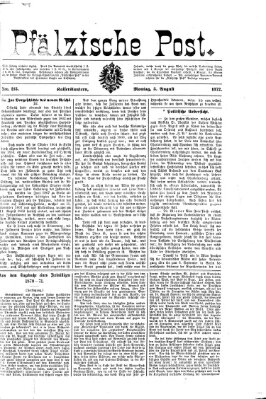 Pfälzische Post Montag 5. August 1872