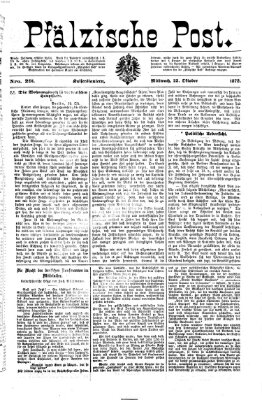 Pfälzische Post Mittwoch 23. Oktober 1872