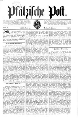 Pfälzische Post Freitag 3. Januar 1873