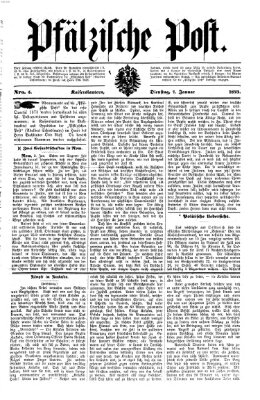 Pfälzische Post Dienstag 7. Januar 1873