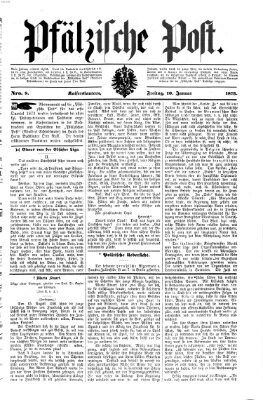 Pfälzische Post Freitag 10. Januar 1873