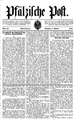 Pfälzische Post Samstag 8. Februar 1873