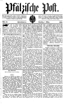 Pfälzische Post Samstag 1. März 1873