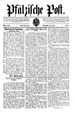 Pfälzische Post Samstag 28. Juni 1873