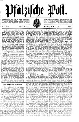 Pfälzische Post Samstag 6. September 1873