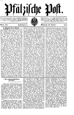 Pfälzische Post Mittwoch 29. Oktober 1873