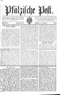 Pfälzische Post Dienstag 9. Dezember 1873