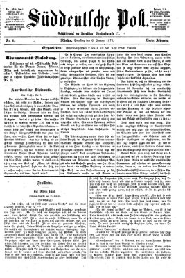 Süddeutsche Post Samstag 6. Januar 1872