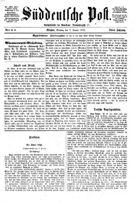 Süddeutsche Post Sonntag 7. Januar 1872