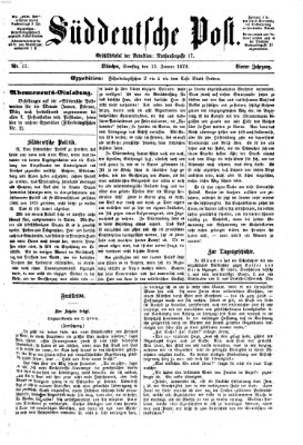 Süddeutsche Post Samstag 13. Januar 1872