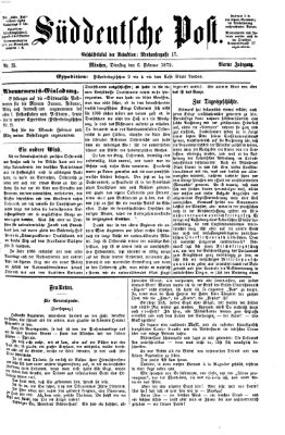 Süddeutsche Post Dienstag 6. Februar 1872