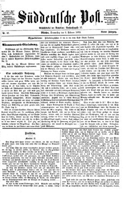 Süddeutsche Post Donnerstag 8. Februar 1872