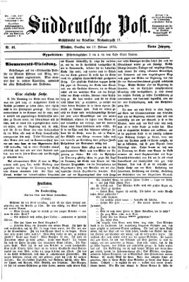 Süddeutsche Post Samstag 17. Februar 1872