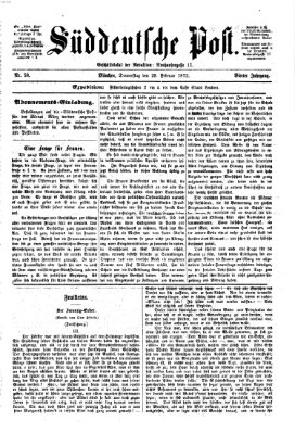 Süddeutsche Post Donnerstag 29. Februar 1872