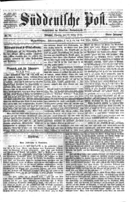 Süddeutsche Post Dienstag 12. März 1872