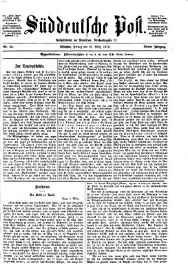 Süddeutsche Post Freitag 22. März 1872