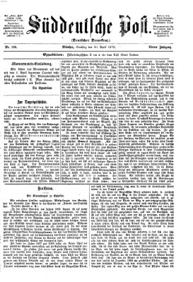 Süddeutsche Post Samstag 20. April 1872