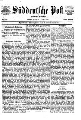 Süddeutsche Post Freitag 10. Mai 1872