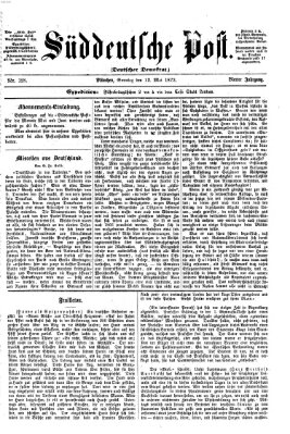 Süddeutsche Post Sonntag 12. Mai 1872