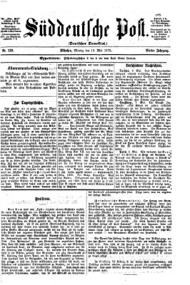 Süddeutsche Post Montag 13. Mai 1872