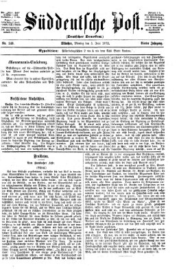 Süddeutsche Post Montag 3. Juni 1872