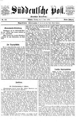 Süddeutsche Post Dienstag 4. Juni 1872