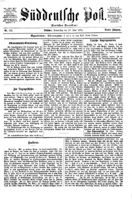 Süddeutsche Post Donnerstag 27. Juni 1872