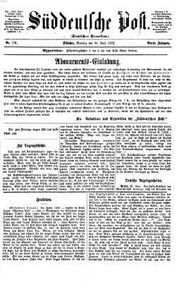 Süddeutsche Post Sonntag 30. Juni 1872