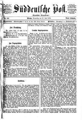 Süddeutsche Post Donnerstag 11. Juli 1872