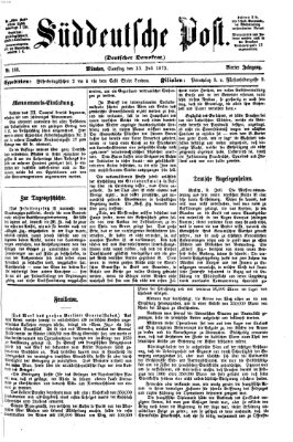 Süddeutsche Post Samstag 13. Juli 1872