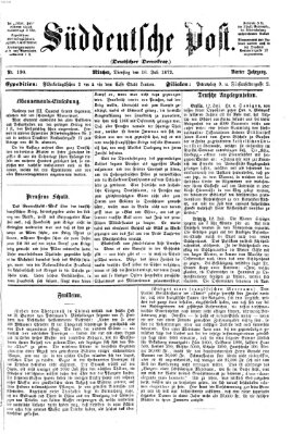 Süddeutsche Post Dienstag 16. Juli 1872