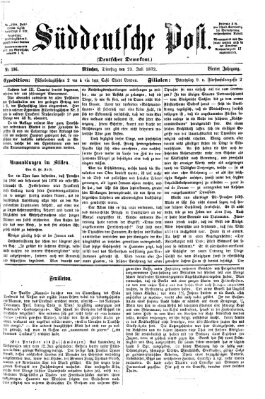 Süddeutsche Post Dienstag 23. Juli 1872