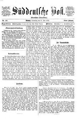 Süddeutsche Post Donnerstag 25. Juli 1872