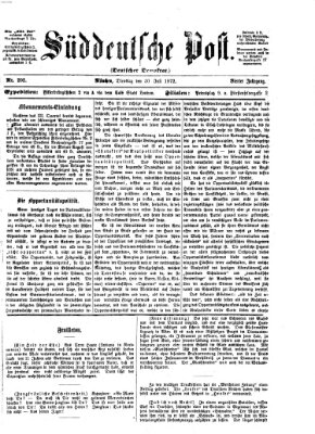 Süddeutsche Post Dienstag 30. Juli 1872