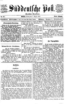 Süddeutsche Post Freitag 9. August 1872