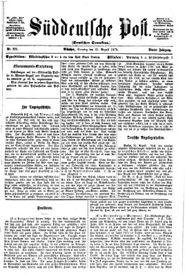 Süddeutsche Post Sonntag 25. August 1872