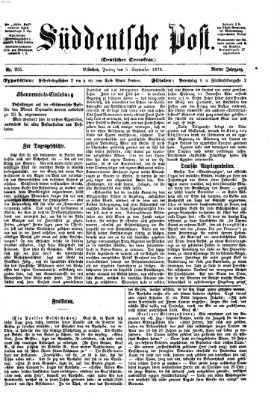 Süddeutsche Post Donnerstag 5. September 1872